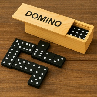Drewniane DOMINO – klasyczna gra edukacyjna rozwijająca umysł